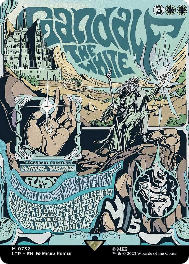 Gandalf the White (Borderless Poster)