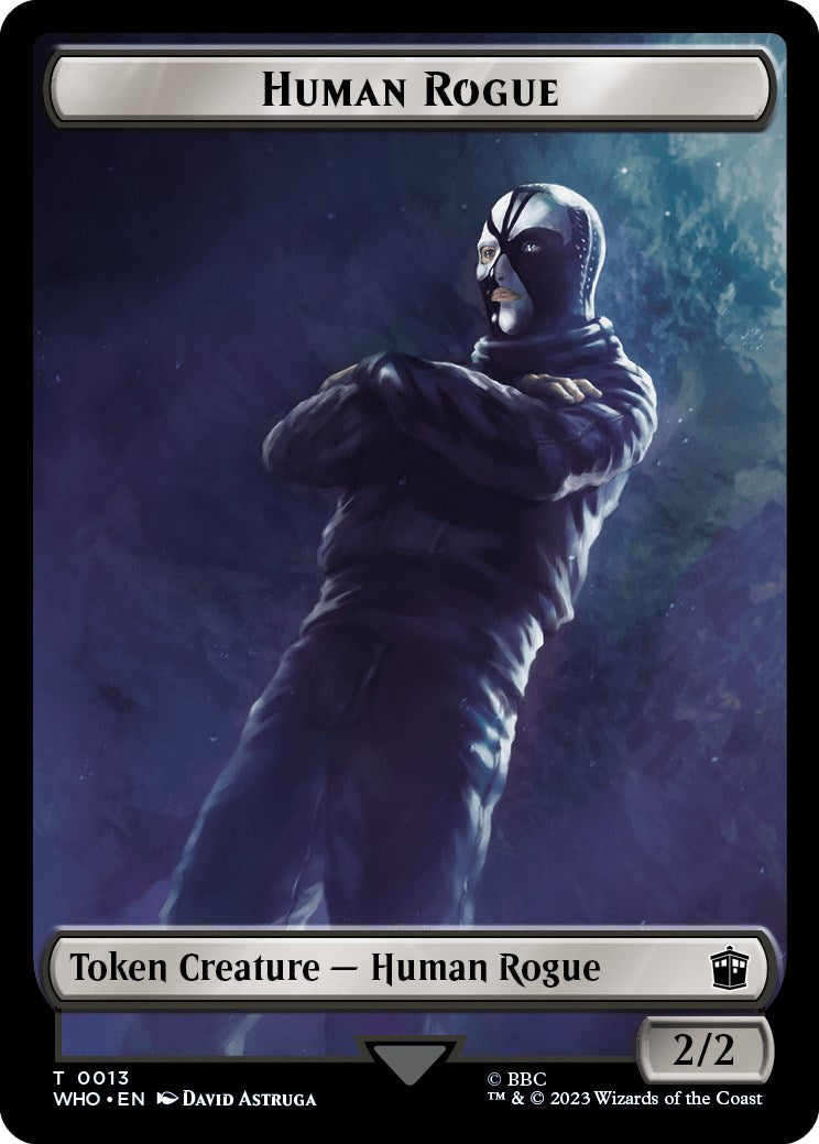 Human Rogue // Clue (0022) Double-Sided Token