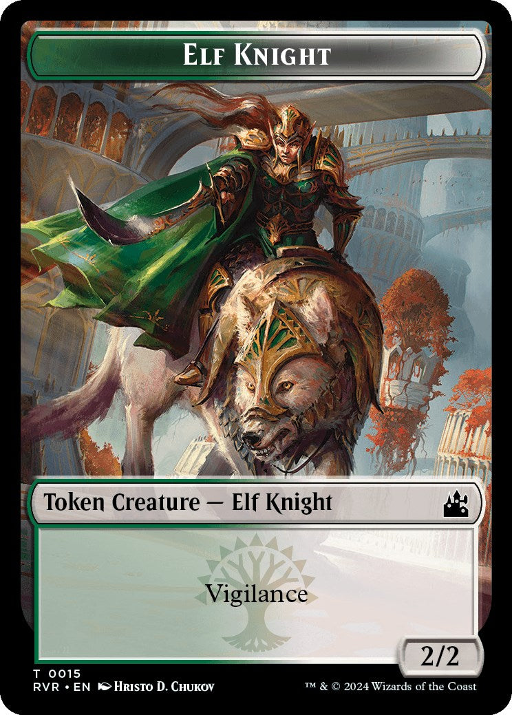 Elf Knight // Soldier Double-Sided Token