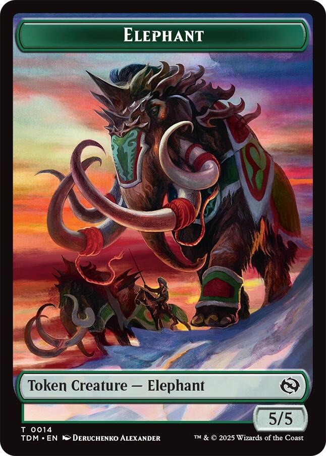 Elephant // Treasure Double-Sided Token