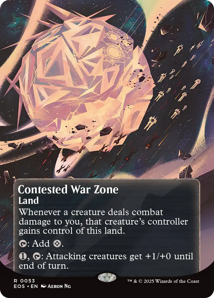Contested War Zone (0053) (Borderless) [Edge of Eternities: Stellar Sights]