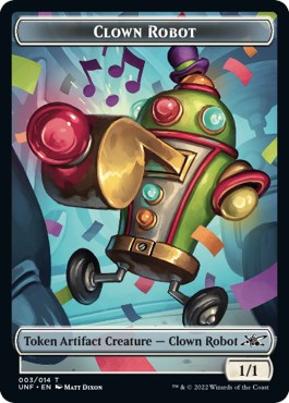 Clown Robot (003) // Treasure (012) Double-sided Token