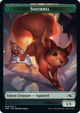 Squirrel // Food (011) Double-sided Token