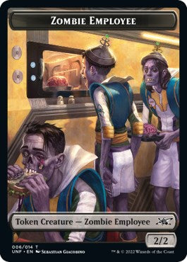 Zombie Employee // Food (011) Double-sided Token