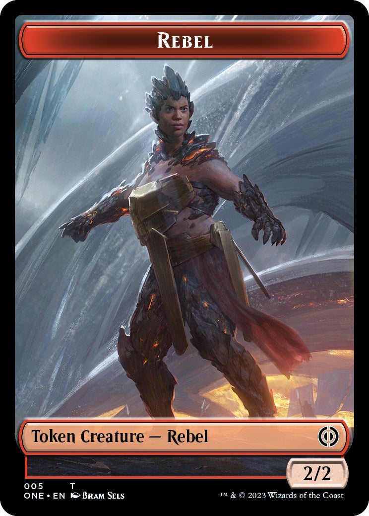 Rebel // Phyrexian Beast Double-sided Token