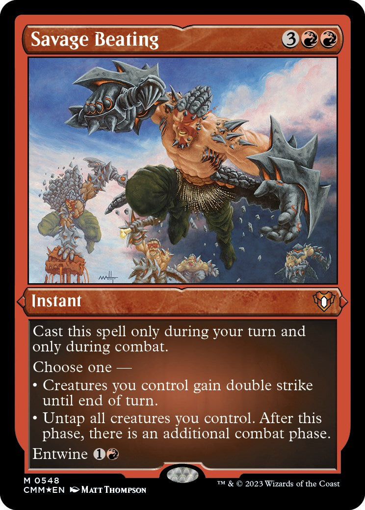 Savage Beating (Foil Etched)