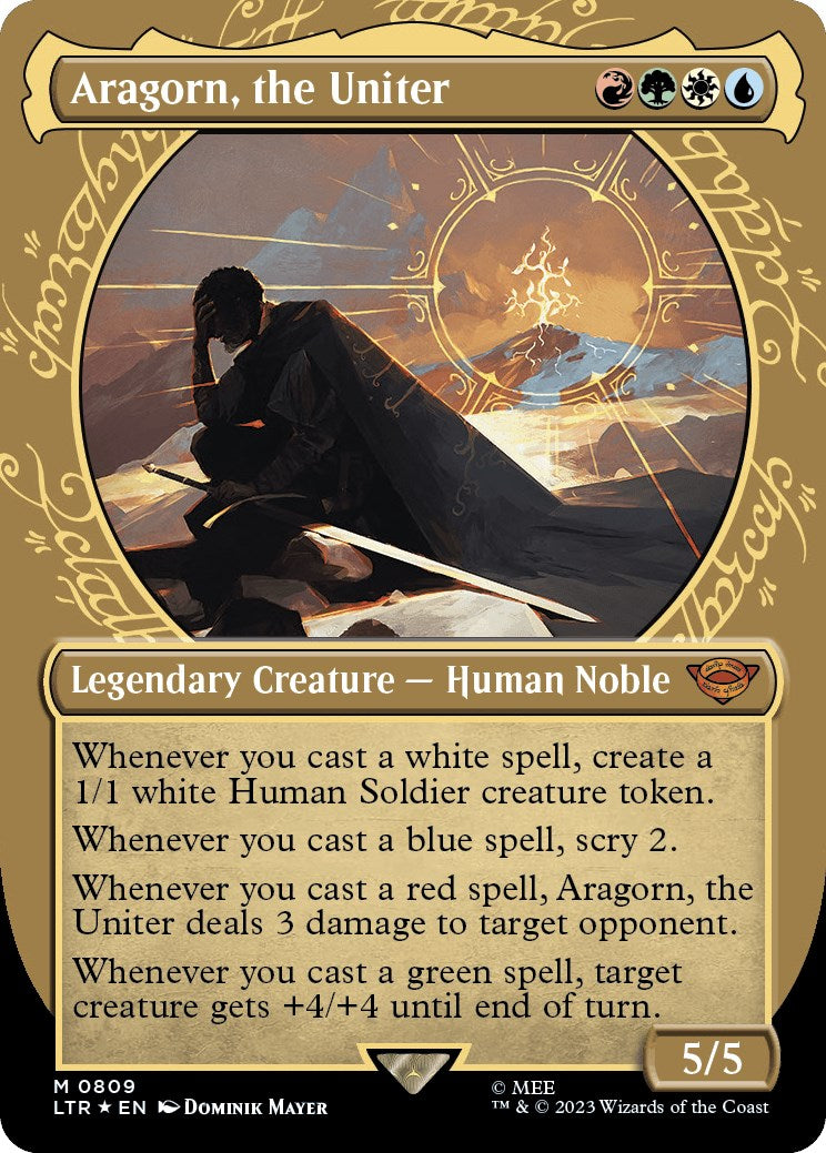 Aragorn, the Uniter (Showcase) (Surge Foil)