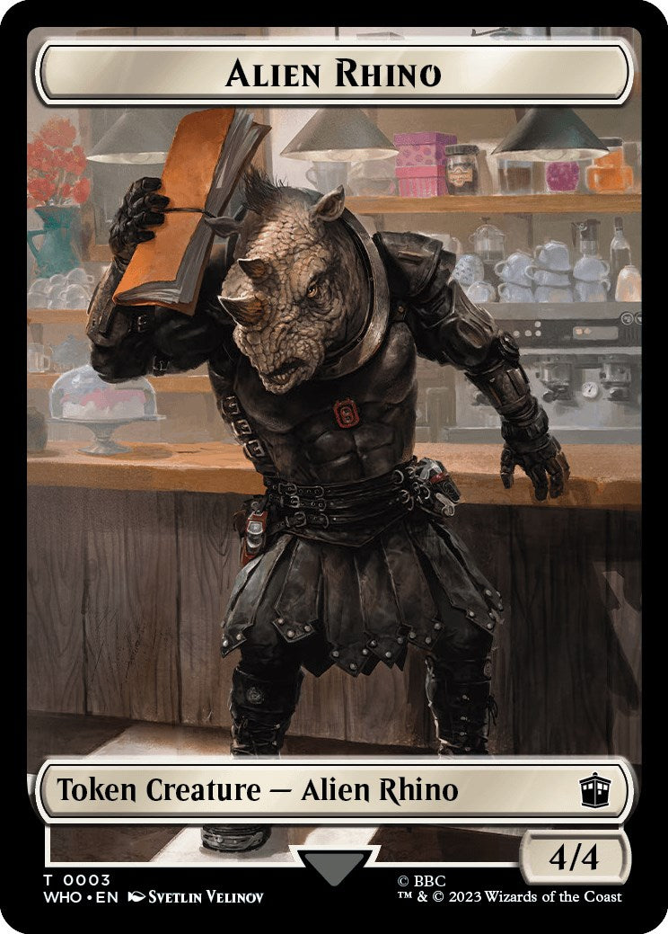 Alien Rhino // Mutant Double-Sided Token