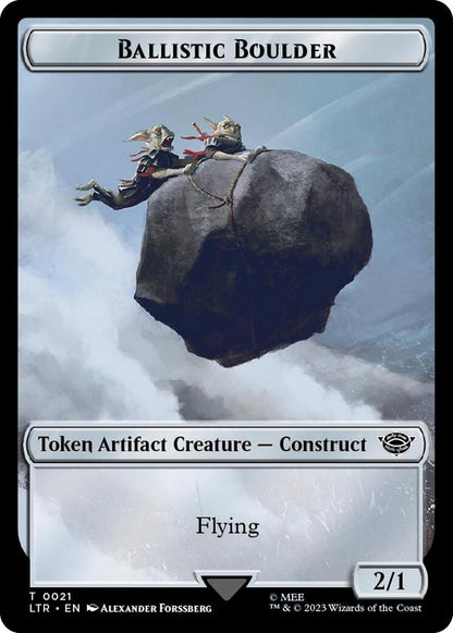 Ballistic Boulder // Food (0024) Double-Sided Token (Surge Foil)