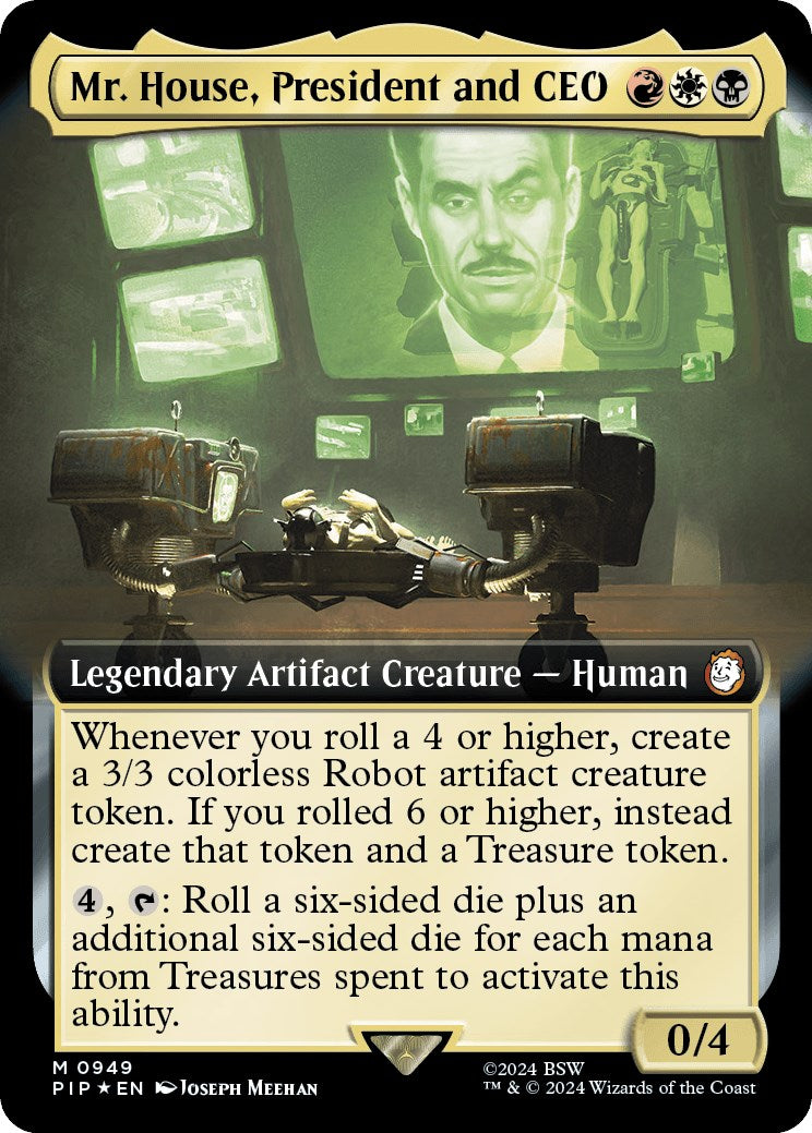 Mr. House, President and CEO (Extended Art) (Surge Foil)