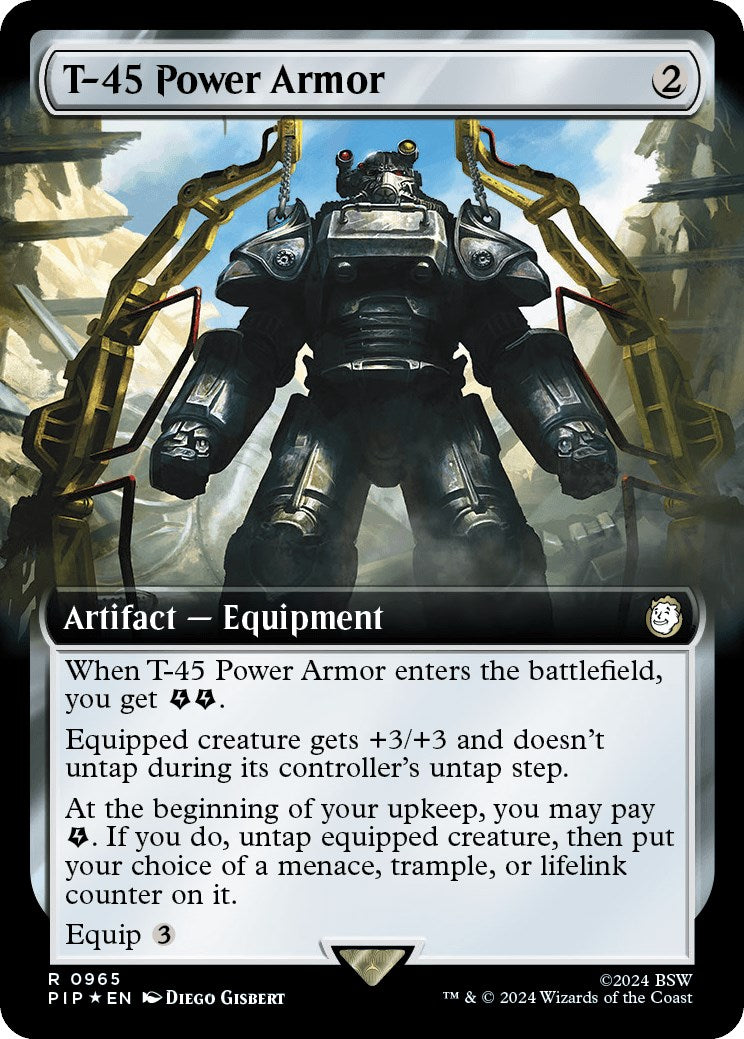 T-45 Power Armor (Extended Art) (Surge Foil)
