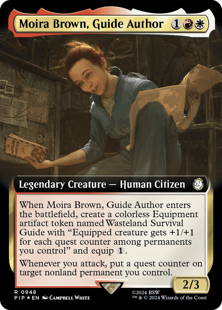 Moira Brown, Guide Author (Extended Art) (Surge Foil)