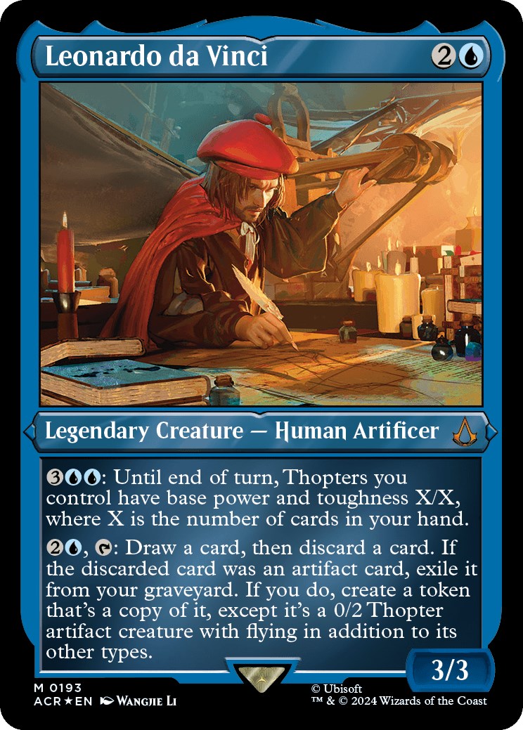 Leonardo da Vinci (Foil Etched)
