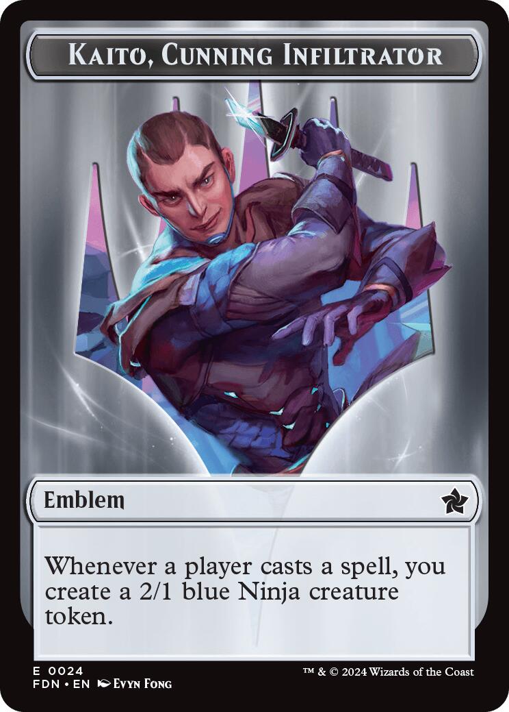 Emblem - Kaito, Cunning Infiltrator // Ninja Doubled-Sided Token