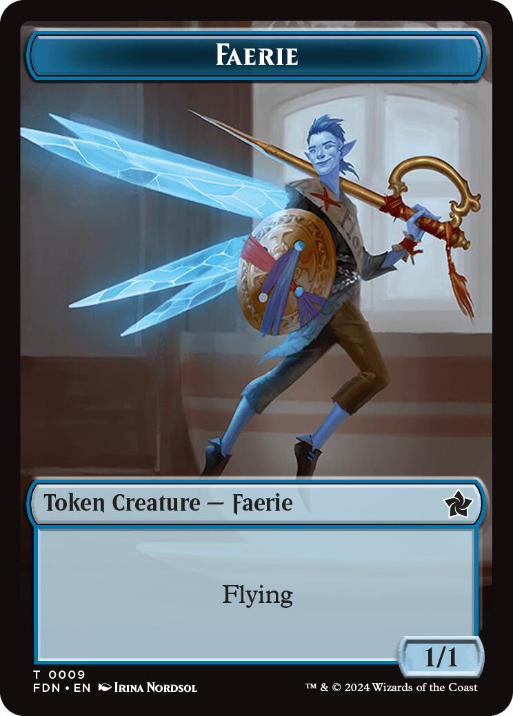 Faerie // Fish Doubled-Sided Token