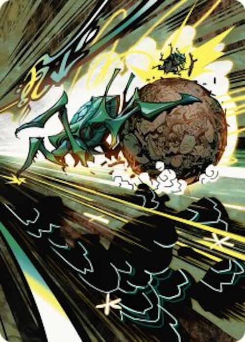 Debris Beetle Art Card