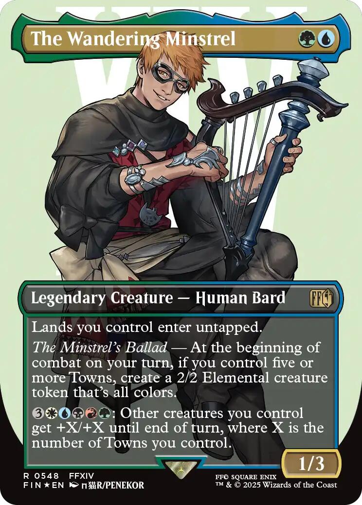The Wandering Minstrel (Borderless) (Surge Foil)