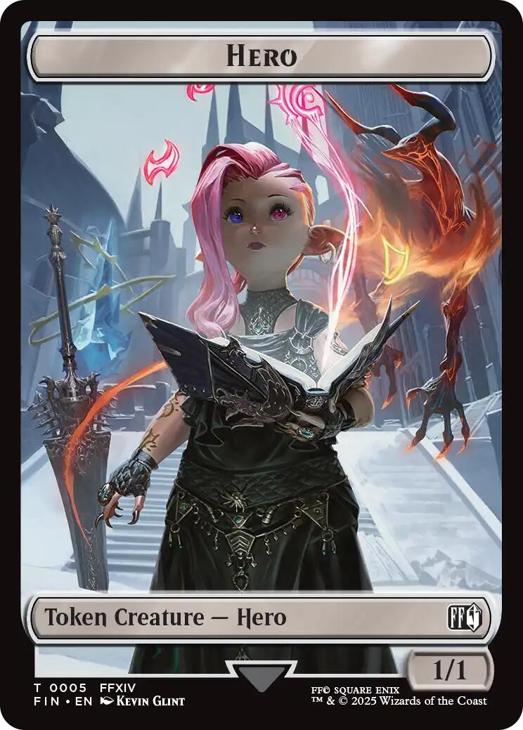 Hero (0005) // Treasure (0023) Double-Sided Token