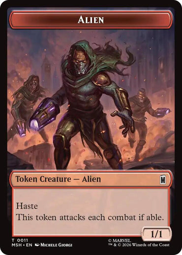 Wall // Alien Double-Sided Token (Back)
