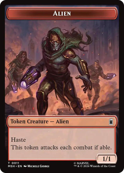 Wall // Alien Double-Sided Token (Back)