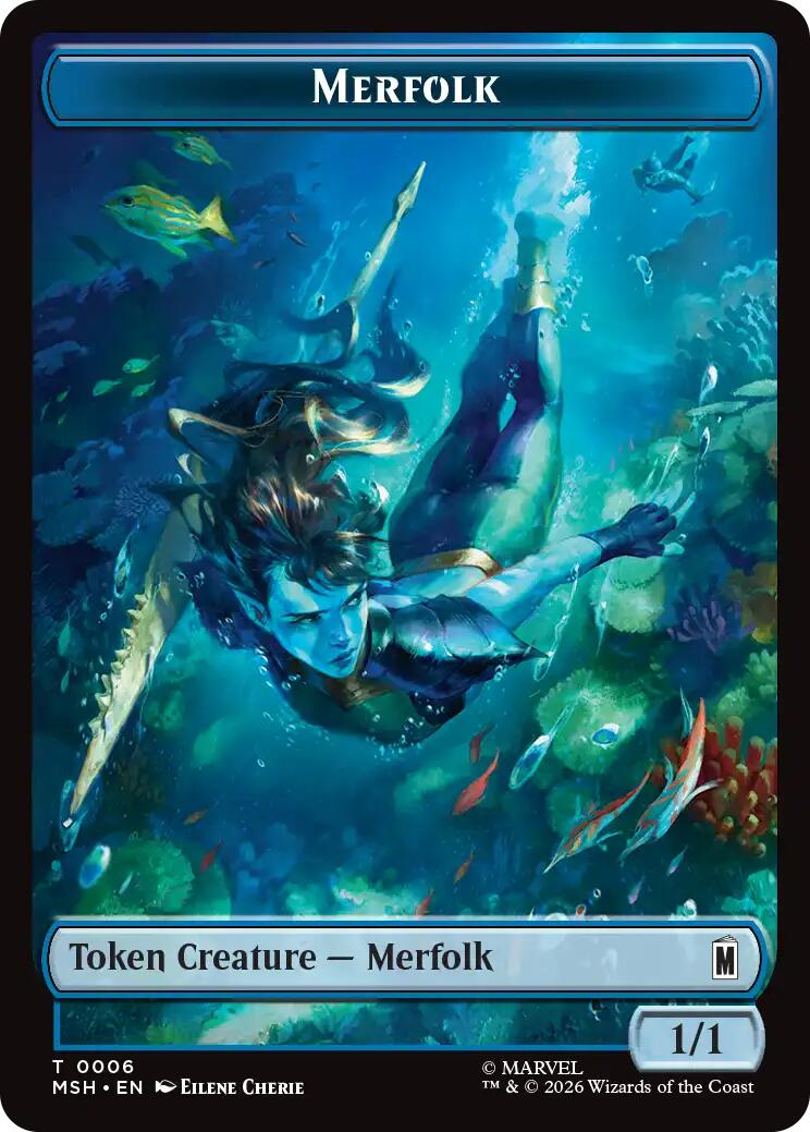 Merfolk // Doombot Double-Sided Token