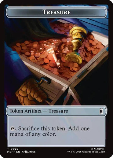 Villain // Treasure Double-Sided Token (Back)