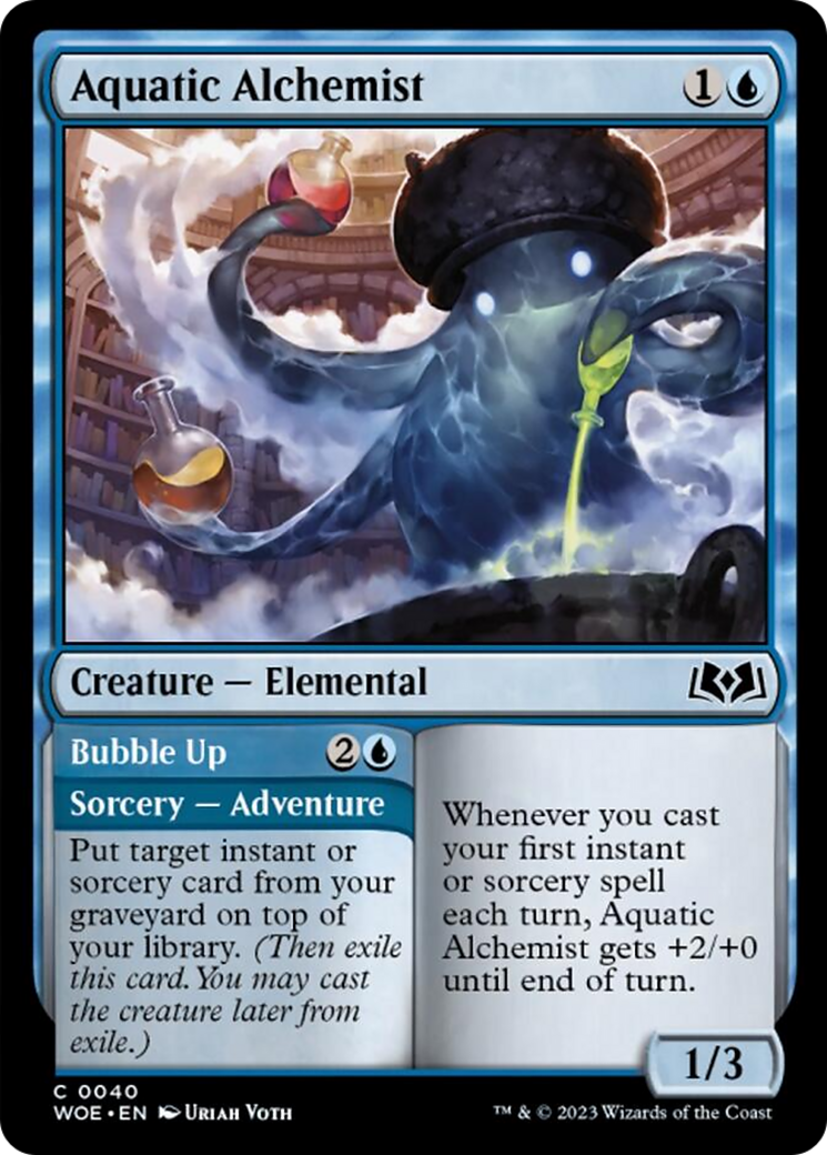 Aquatic Alchemist // Bubble Up [Wilds of Eldraine]