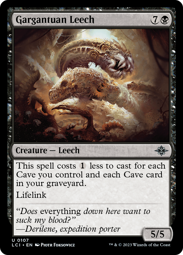 Gargantuan Leech [The Lost Caverns of Ixalan]