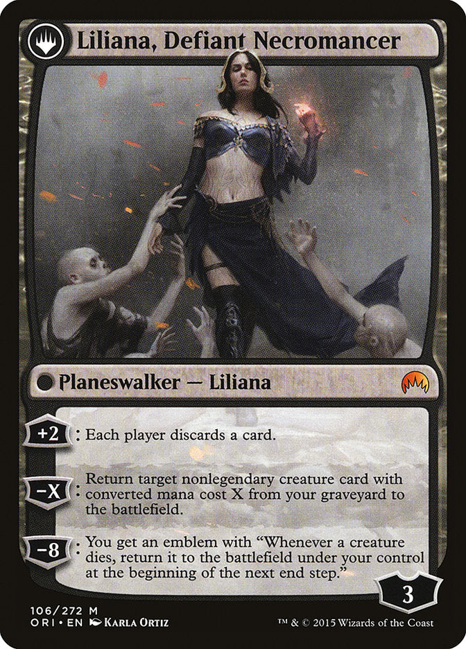 Liliana, Heretical Healer // Liliana, Defiant Necromancer [Magic Origi